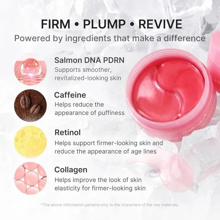 PDRN Pink Caffeine Collagen Eye Patch medicube