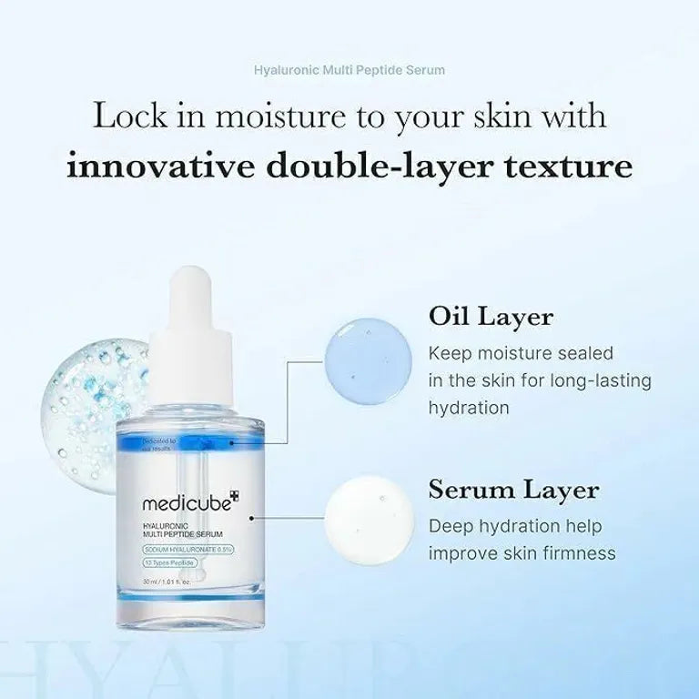 Sérum Medicube Hyaluronic Multi Peptide 30ml Hidratação Profunda