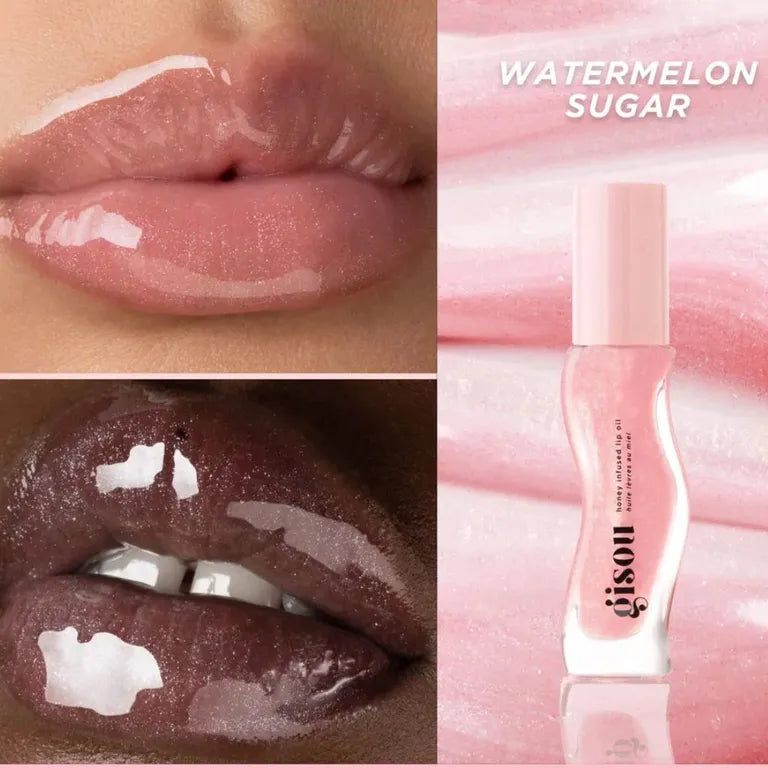 Gloss Honey Infused Lip Oil Gisou - Watermelon Sugar