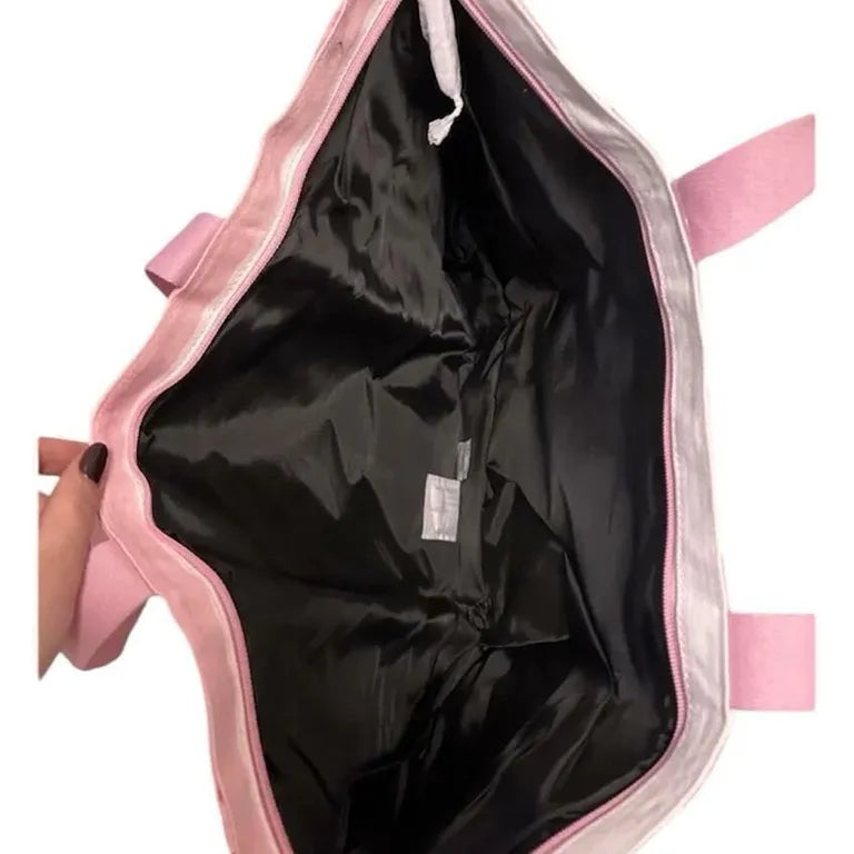 Bolsa De Praia Victoria's Secret Pink Com Listras