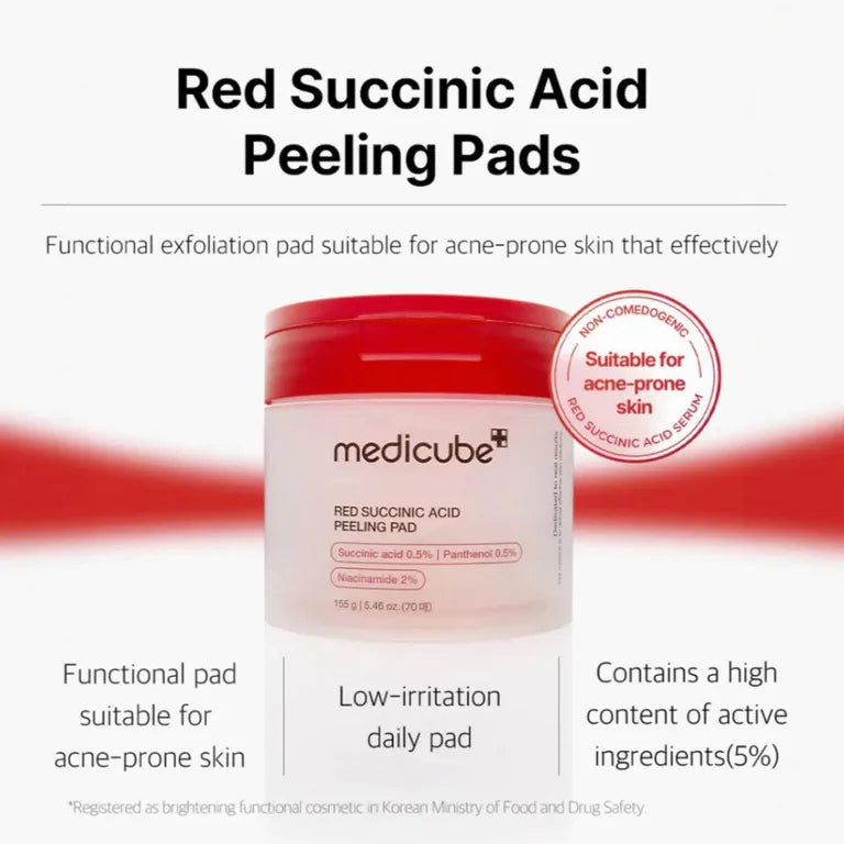 Medicube pad Red Succinic + Acid Peeling Pads