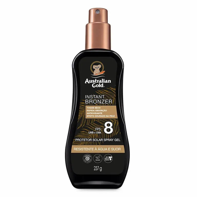Protetor Solar Australian Gold Spray Instant Bronzer 237ml
