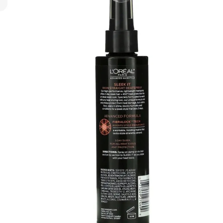 Loréal Protetor Térmico De Cabelo Liso 3dias Sleek It 170ml