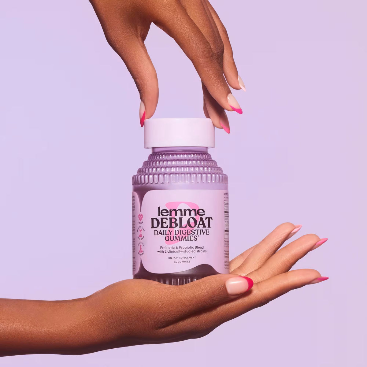 Lemme Debloat Daily Digestive Gummies 60 Gummies