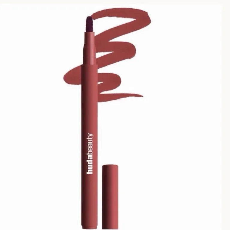 HUDA BEAUTY Lip Contour Lip Stain for 12-Hour Wear Cinnamon