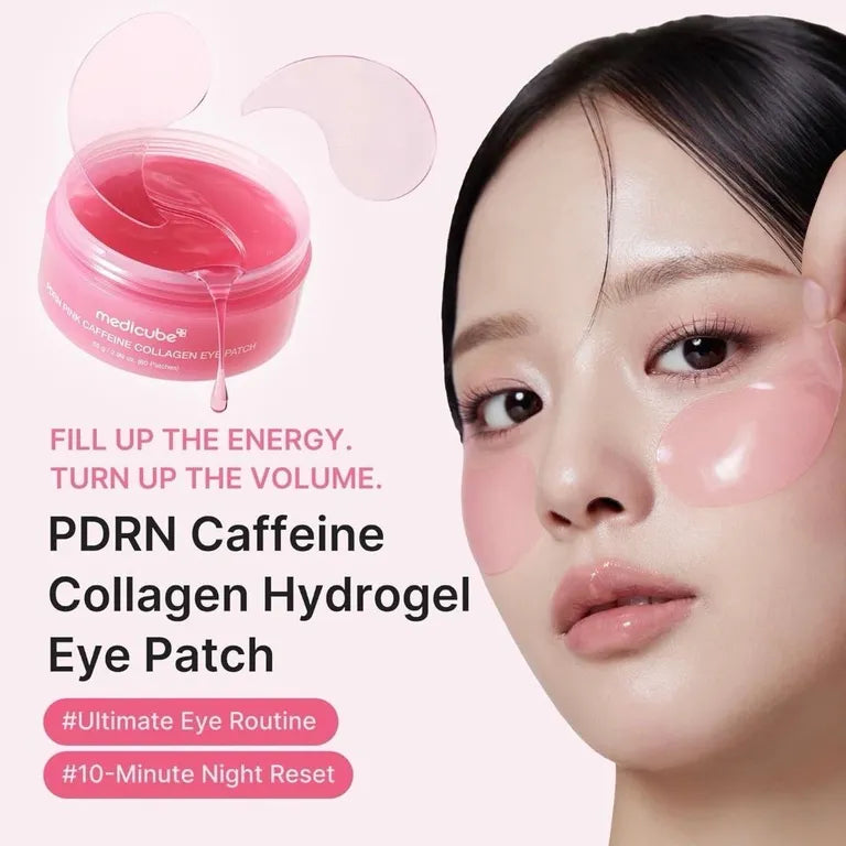 PDRN Pink Caffeine Collagen Eye Patch medicube