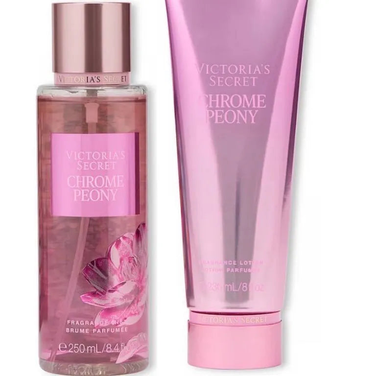 kit body splash + hidratante Victoria's Secret Chrome