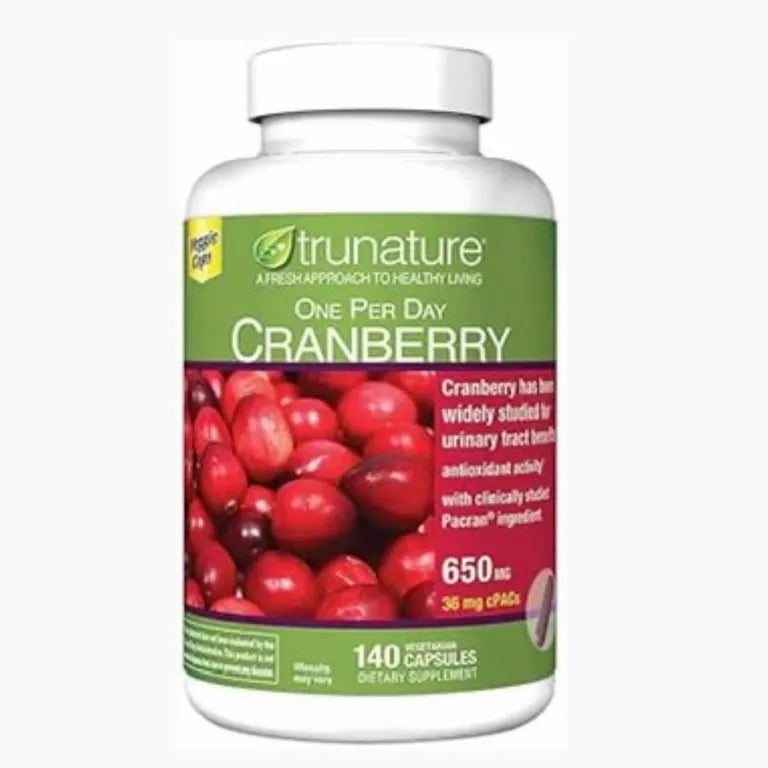 Tru Nature Cranberry 650 mg 140 Cáp. p Saúde do Trato urinário