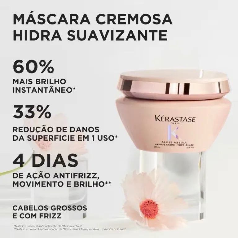 Kérastase Gloss Absolu Hydra-Glaze Máscara Capilar 200ml