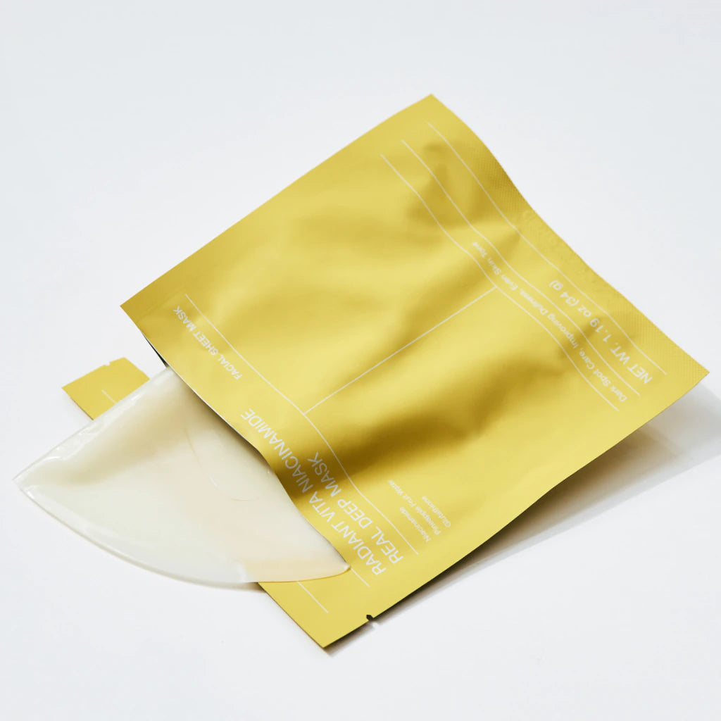 Máscara Facial Biodance Radiant Vita Niacinamide Real Deep Mask C/1 Un - 34g