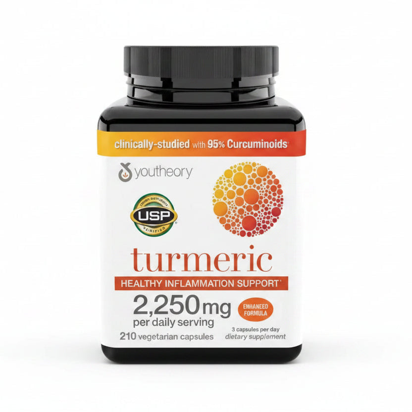 Cúrcuma 2250mg, 210 Cápsulas, Youtheory