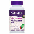 Natrol Melatonina 5Mg 250 Tab. Dissolução Rápida Sabor Morango