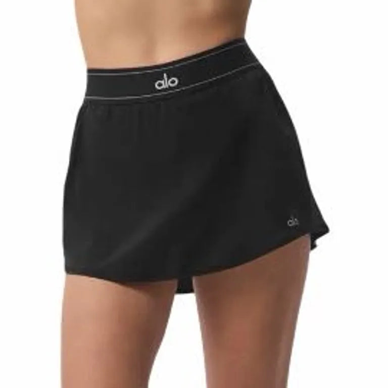 Shots Saia Match Point Tennis Skirt Black Alo Yoga