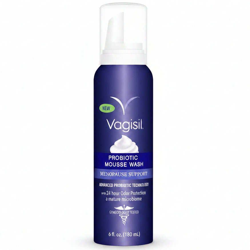 Vagisil Probiotic Mousse Wash -  Espuma de higiene íntima para a menopausa 180ml