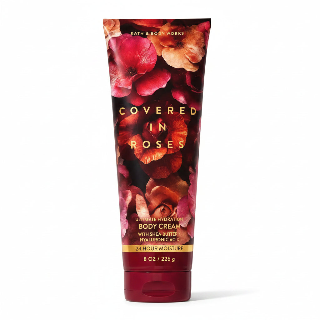 Hidratante Covered In Roses -Dupe Delina Bath e Body Works 236ml