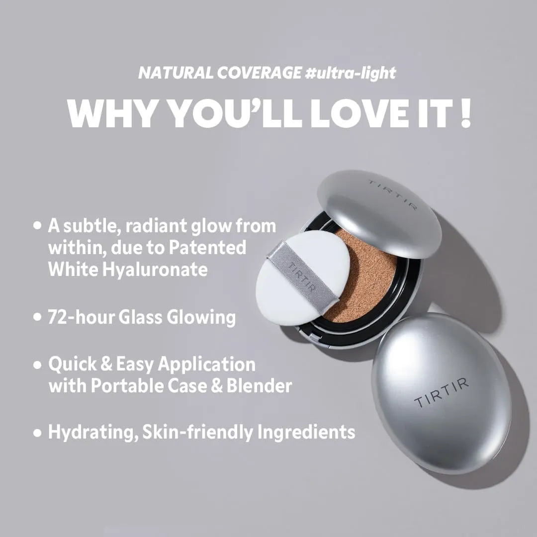 Base Tirtir Mask Silver Cushion Foundation Coreana 18 g