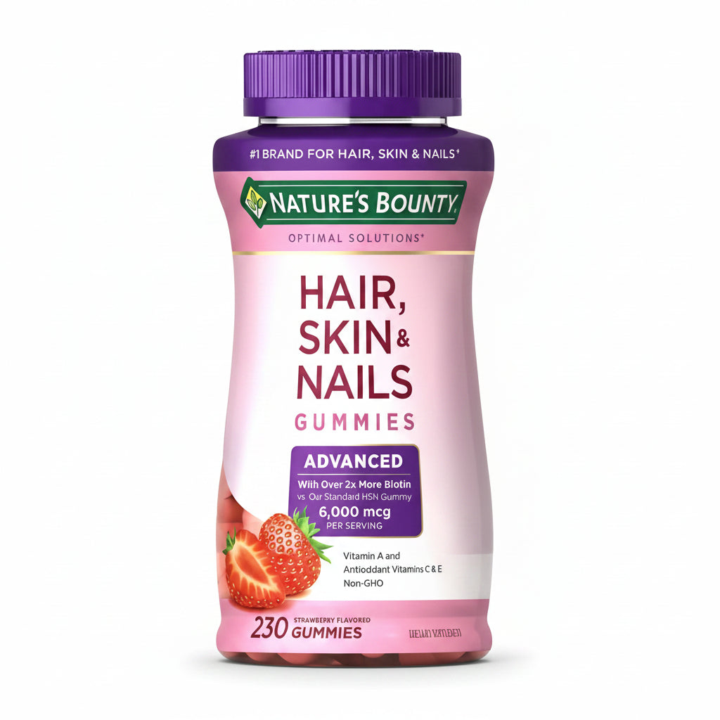 Nature's Bounty Hair, Skin and Nails Advanced Biotina 6000mcg 230 Gummies