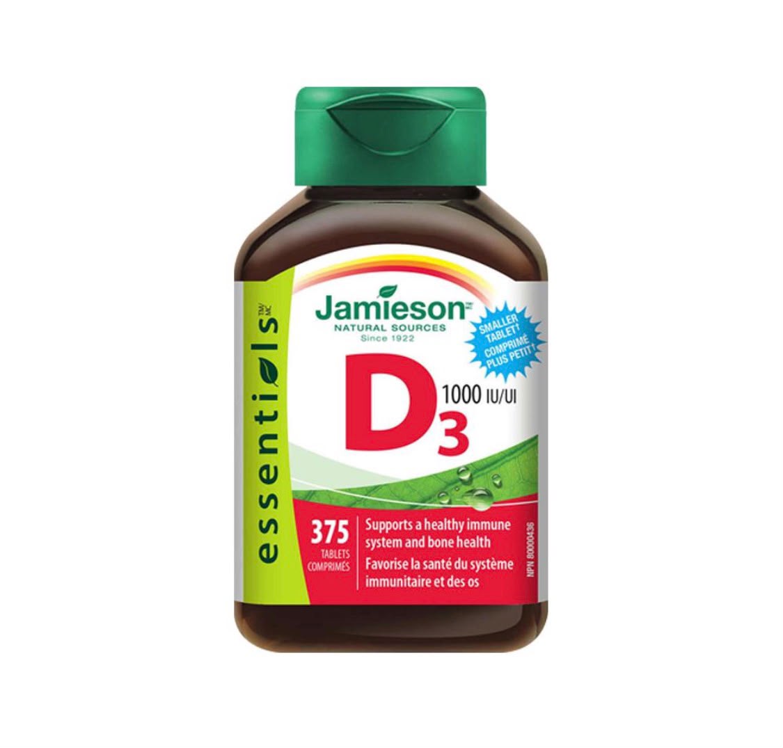 Jamieson Vitamin D3 1000IU , 375 Tablets
