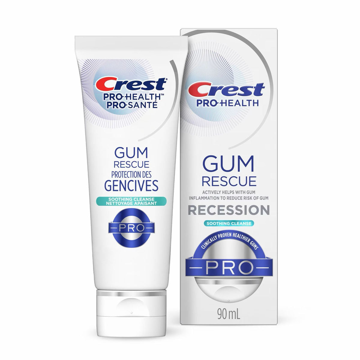 Crest Pro Santé Creme Dental Proteção Gengiva - Anticárie, Creme Dental com Fluoreto Antibacteriano
