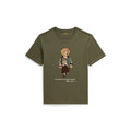 T-shirt Polo Ralph Lauren Polo Bear Cotton Jersey Tee Tam 18-20 Cor: Olive