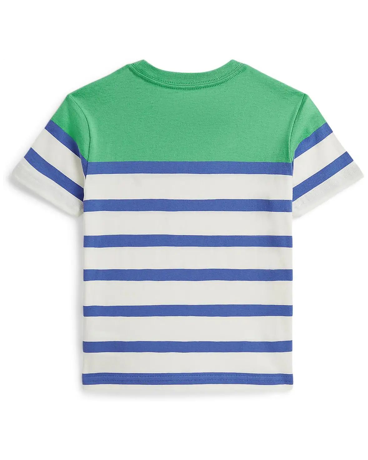 Polo Ralph Lauren Kids – Striped Cotton Jersey Tee Cor: Plato Green Multi Tam 18/20