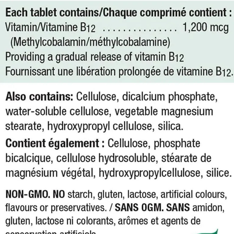 Jamieson Vitamina B12 1200mcg 200 Comprimidos