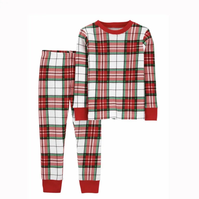 Pijama Carter’s - Xadrez de Natal 14 anos unissex