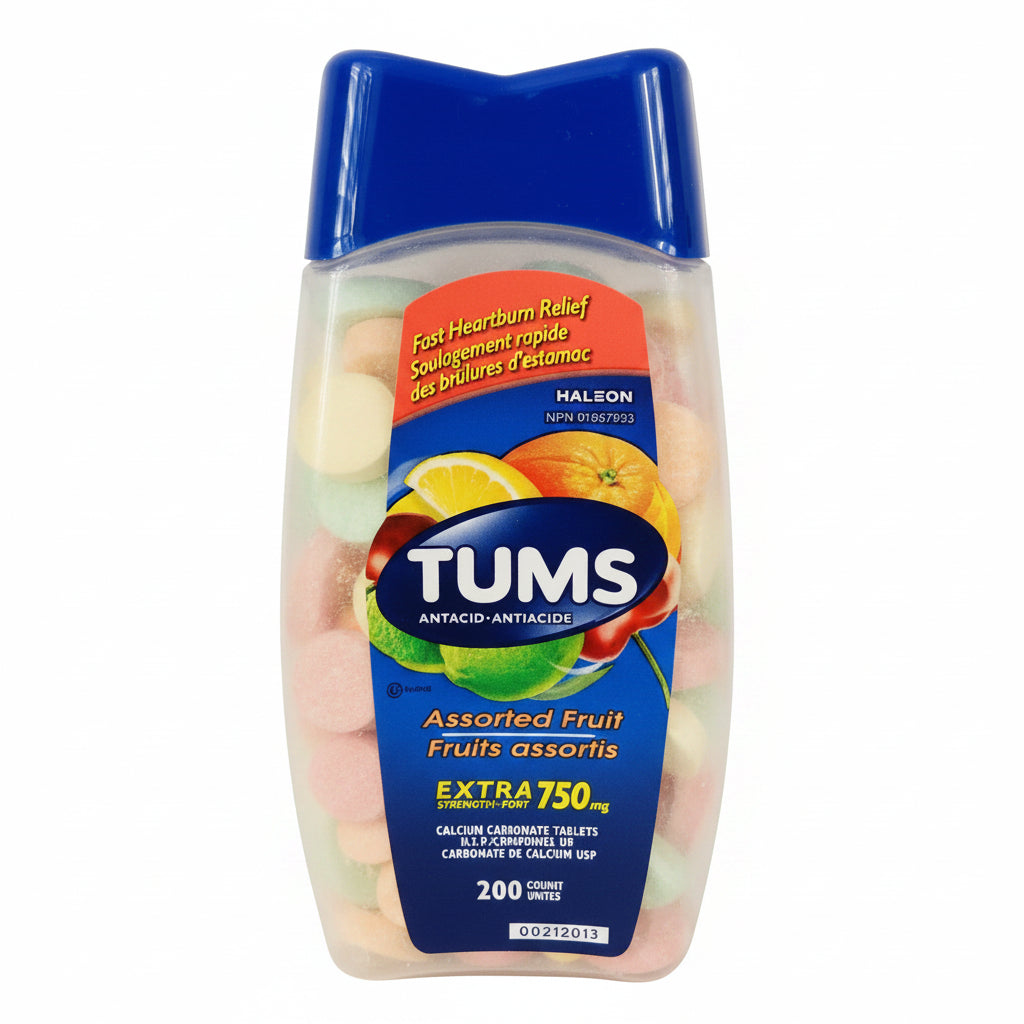 Tums Antacid EXTRA FORTE 750MG - 200 Pastilhas Mastigáveis