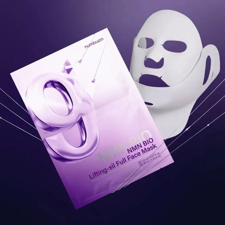 Máscara facial Numbuzin Nº 9+ NAD Bio Lifting-sil Full Face Mask