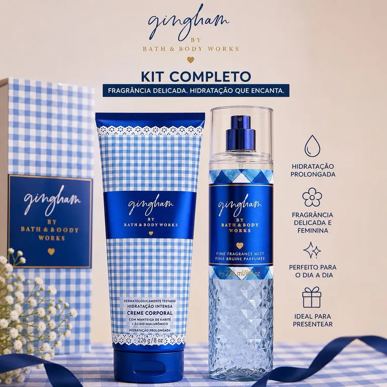 kit Bath And Body Works Gingham