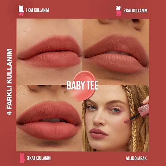 Lip Tint Labial Maybelline Super Stay Teddy Tint Cor: 25 Baby Tee 5 ml