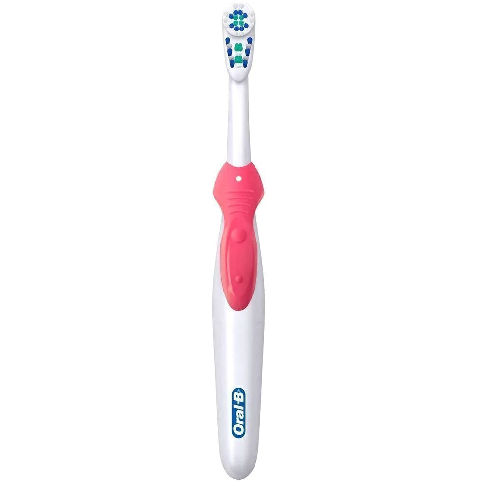 Escova De Dente Elétrica / Pilha - Oral B 3d Rosa