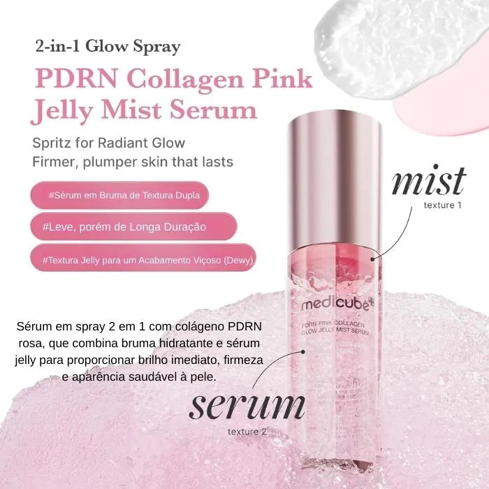 Medicube PDRN Pink Collagen Glow Jelly Mist Serum - 60 ml
