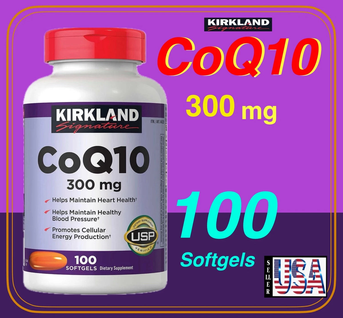 Coenzima Q10 300mg - 100 Softgels