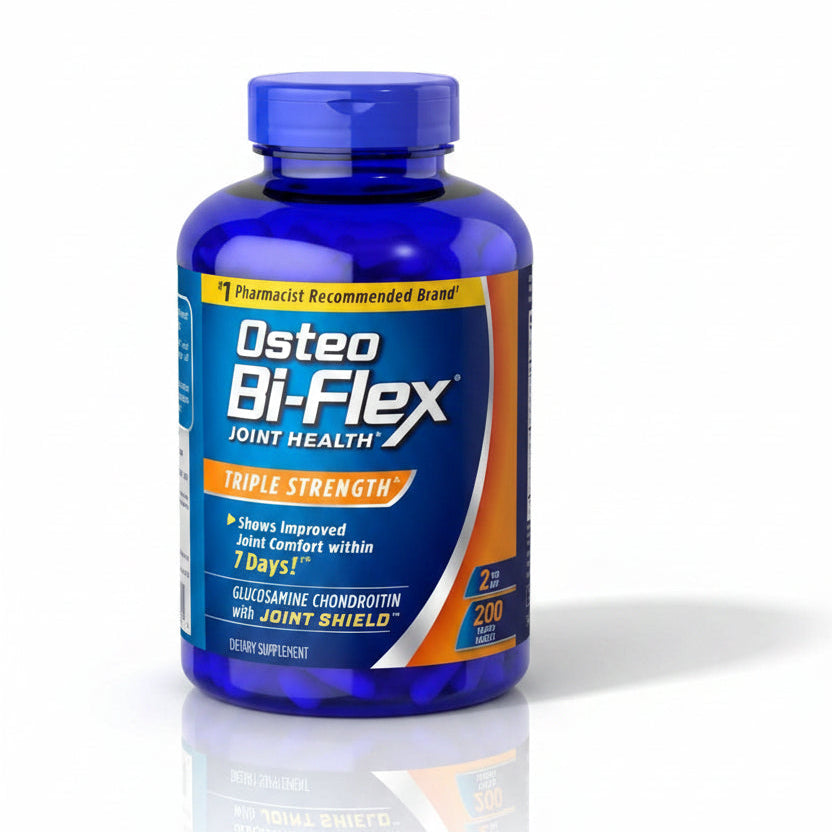 Osteo Bi-Flex Força Tripla Glucosamina 1500mg, Complexo de Condroitina MSM 1103mg - 200 Comprimidos