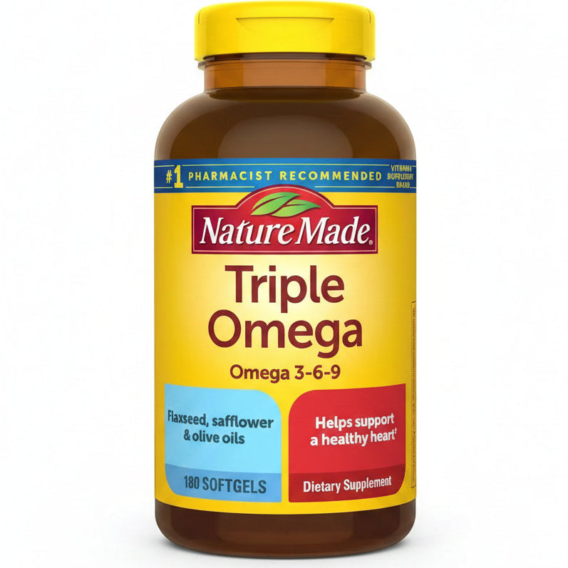 Ômega Triplo Nature Made com 180 cápsulas