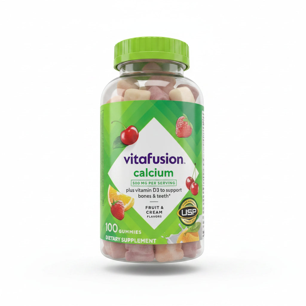 Gomas de Cálcio com Vitamina D3 Vitafusion com 100 gummies